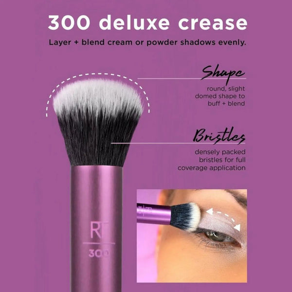 Real Techniques Eye Shade & Blend Eye Makeup Brush Trio Set Real Techniques