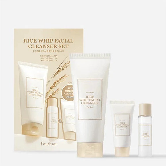 Rice Whip Facial Cleanser Set