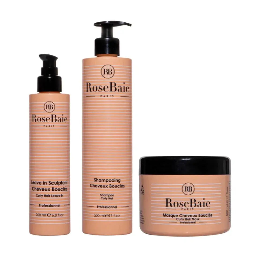 RoseBaie Gamme Huile d'Avocat Masque, Shampoing & Crème Rose baie
