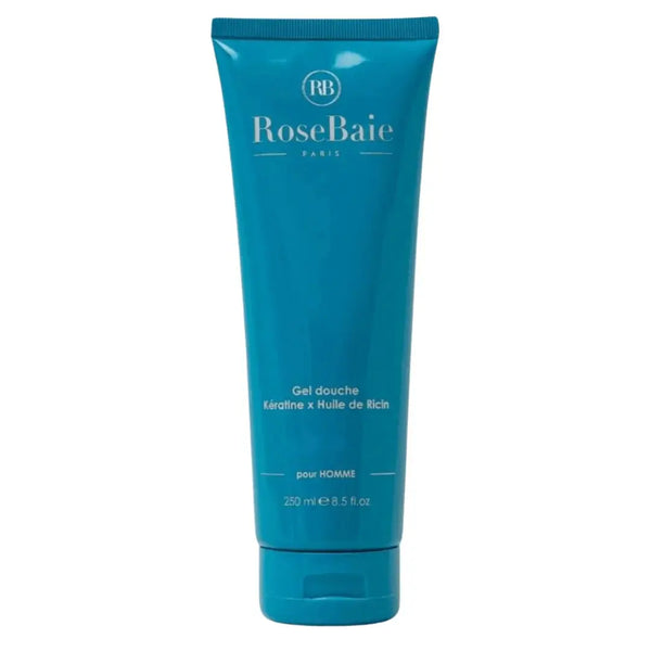 RoseBaie Gel Douche Kératine x Huile de Ricin Pour Homme 250ml Rose baie