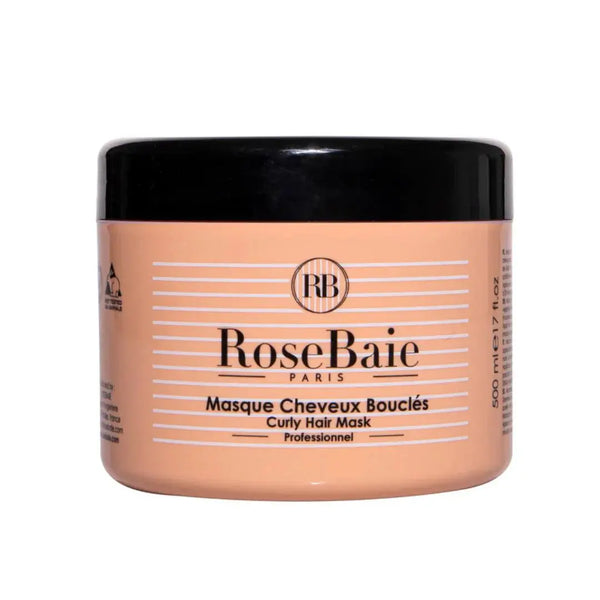 RoseBaie Masque Cheveux Bouclés x Huile d'Avocat 500ml Rose baie