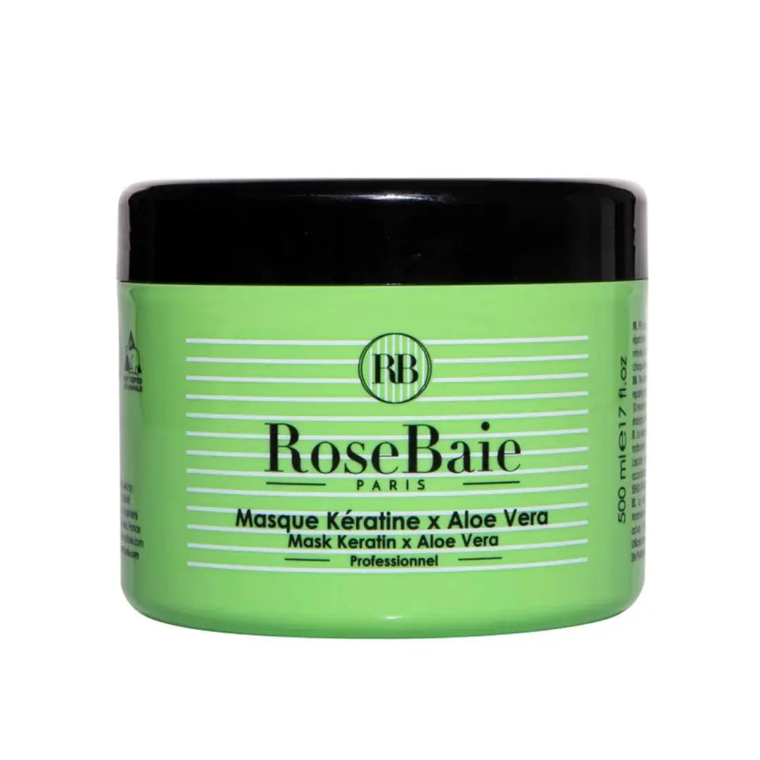 RoseBaie Masque Kératine x Aloe Vera 500ml Rose baie