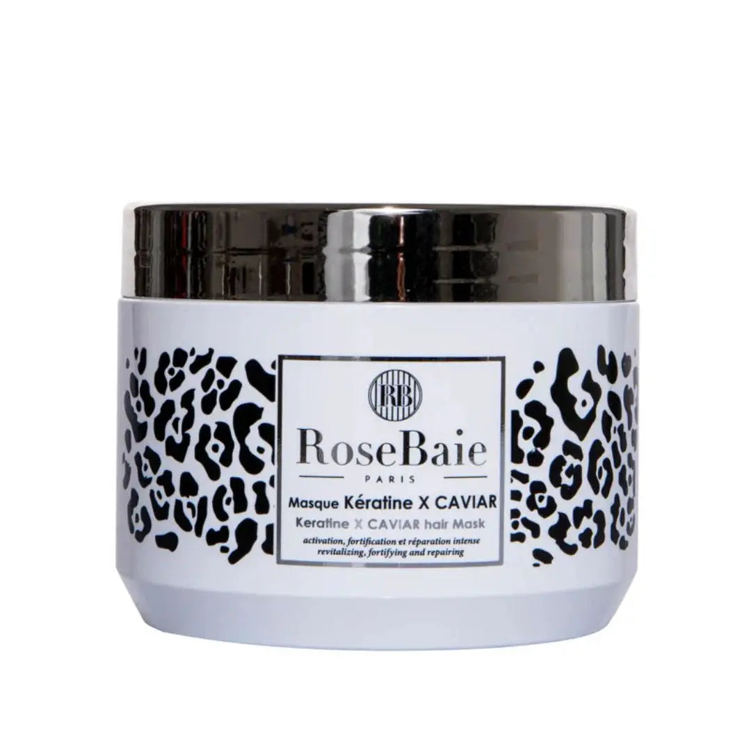 RoseBaie Masque Kératine x Caviar Réparation & Nutrition Intense 500ml Rose baie