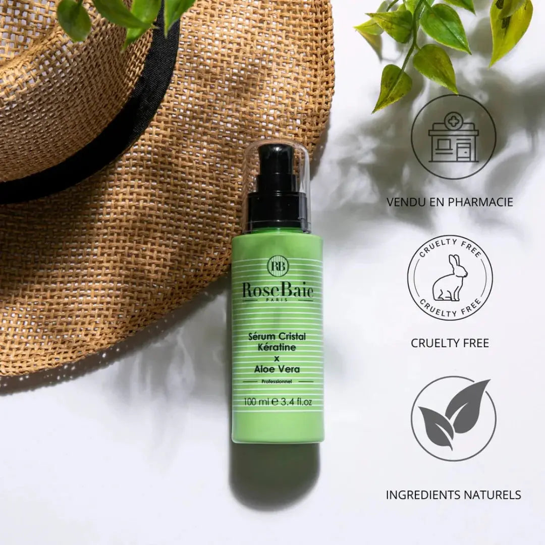 RoseBaie Sérum Cristal Kératine x Aloe Vera 100ml Rose baie