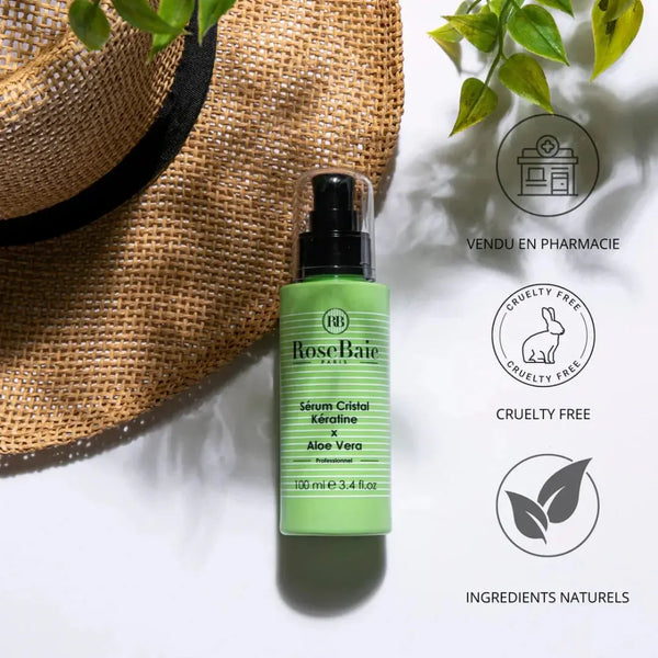 RoseBaie Sérum Cristal Kératine x Aloe Vera 100ml Rose baie