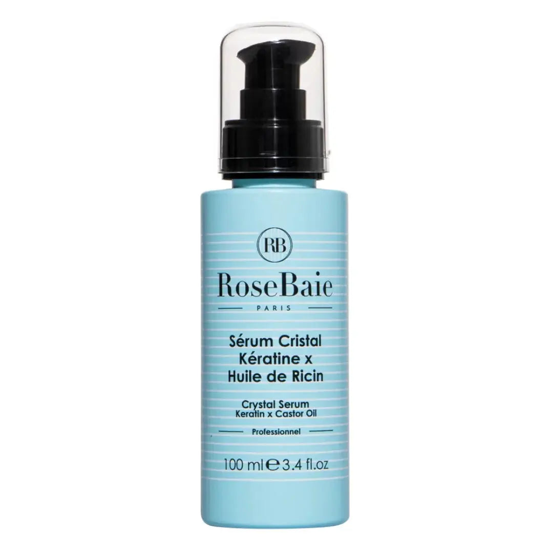 RoseBaie Sérum Cristal Kératine x Huile de Ricin 100ml Rose baie