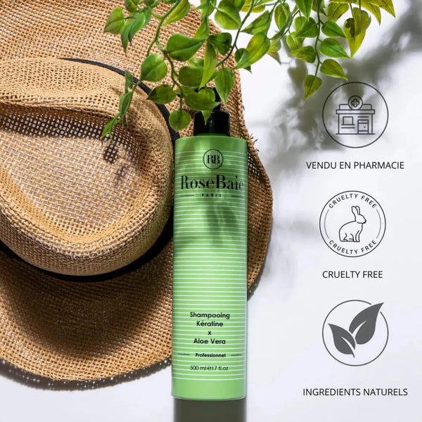 RoseBaie Shampoing Kératine x Aloe Vera 500ml Rose baie