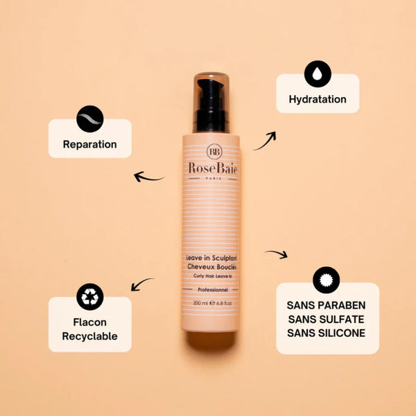 RoseBaie Crème Hydratante Cheveux Bouclés x Huile d'Avocat 200ml