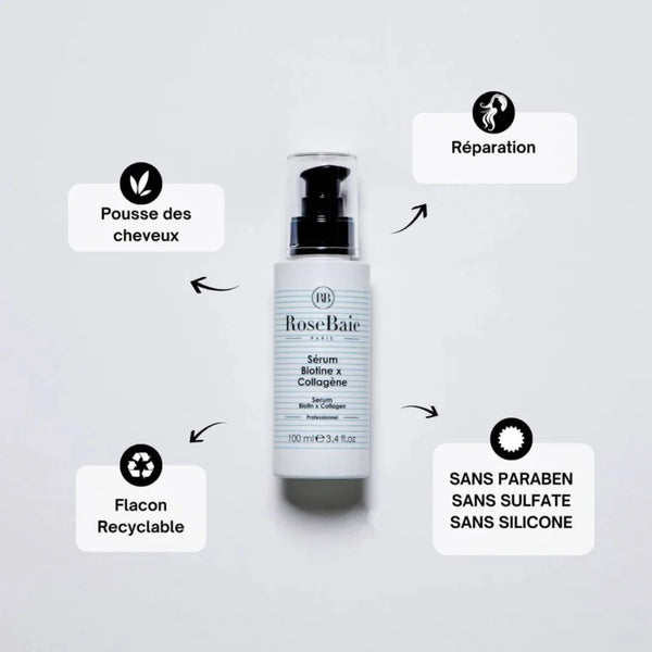 RoseBaie Sérum Biotine x Collagène 100ml