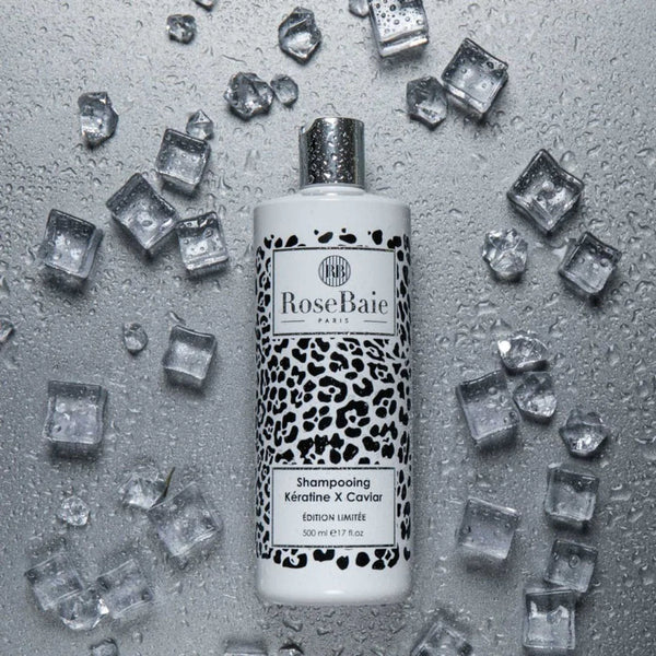 RoseBaie Shampoing Kératine x Caviar Réparation & Nutrition Intense 500ml