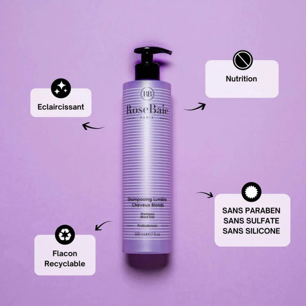 RoseBaie Shampoing Spécial Blonde & Blancs 500ml
