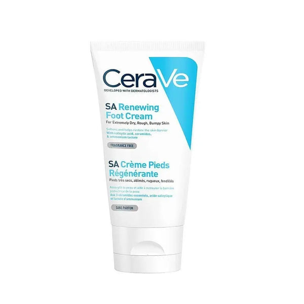 SA Crème Pieds Régénérante 88ml - Pieds très Secs, Abîmées, Rugueux CeraVe