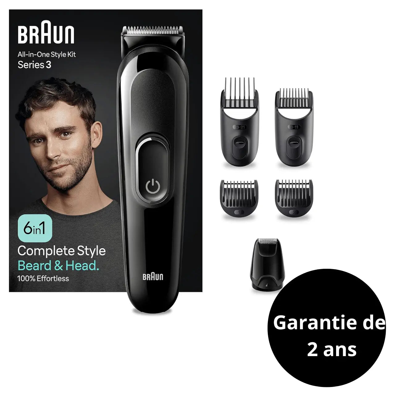 Tondeuse braun hair clipper serie 3 MGK3411 Braun