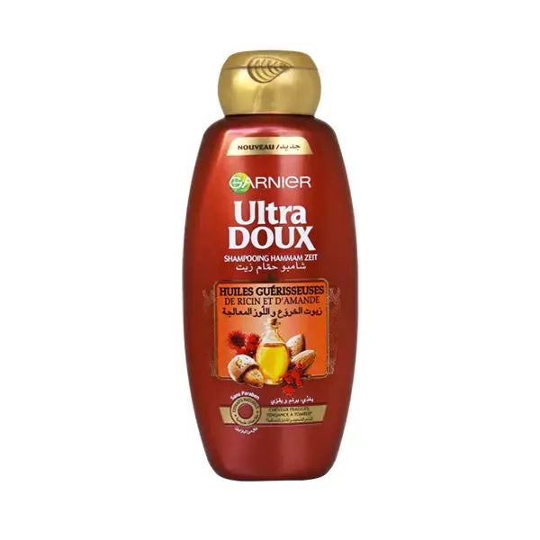 ULTRA DOUX – SHAMPOOING À L’HUILE DE RICIN ET D’AMANDE – 400ML Garnier
