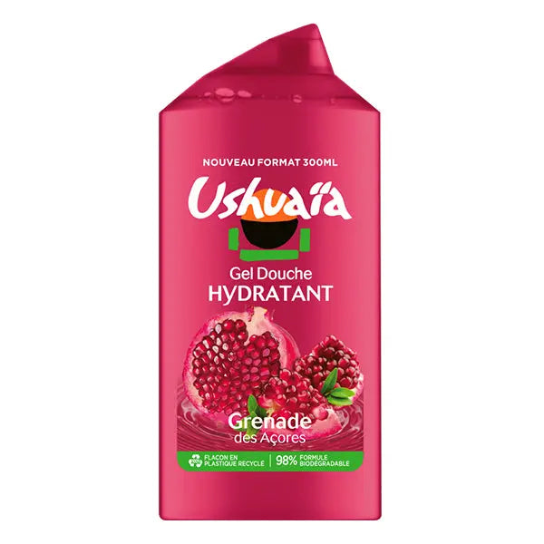 USHUAÏA – GEL DOUCHE HYDRATANT À LA GRENADE DES AÇORES – 300ML USHUAÏA