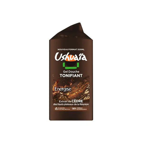 USHUAÏA – GEL DOUCHE TONIFIANT À L’EXTRAIT DE CÈDRE – 300ML USHUAÏA