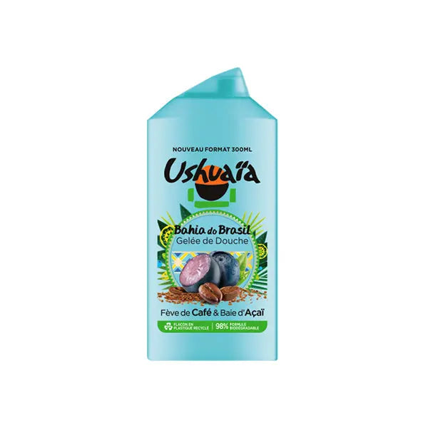 USHUAÏA – GELÉE DE DOUCHE BAHIA DO BRASIL À LA FÈVE DE CAFÉ & BAIE D’AÇAÏ – 300ML USHUAÏA