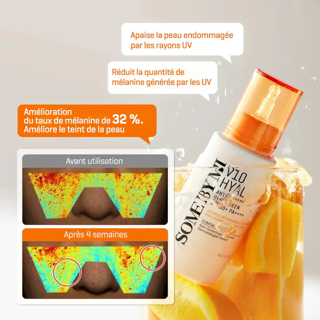 V10 HYAL ANTIOXIDANT SUNSCREEN 40G Some By Mi