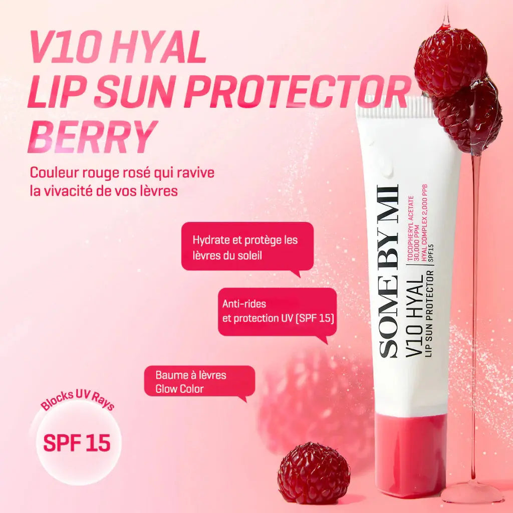 V10 HYAL LIP SUN PROTECTOR BERRY 7ML Some By Mi
