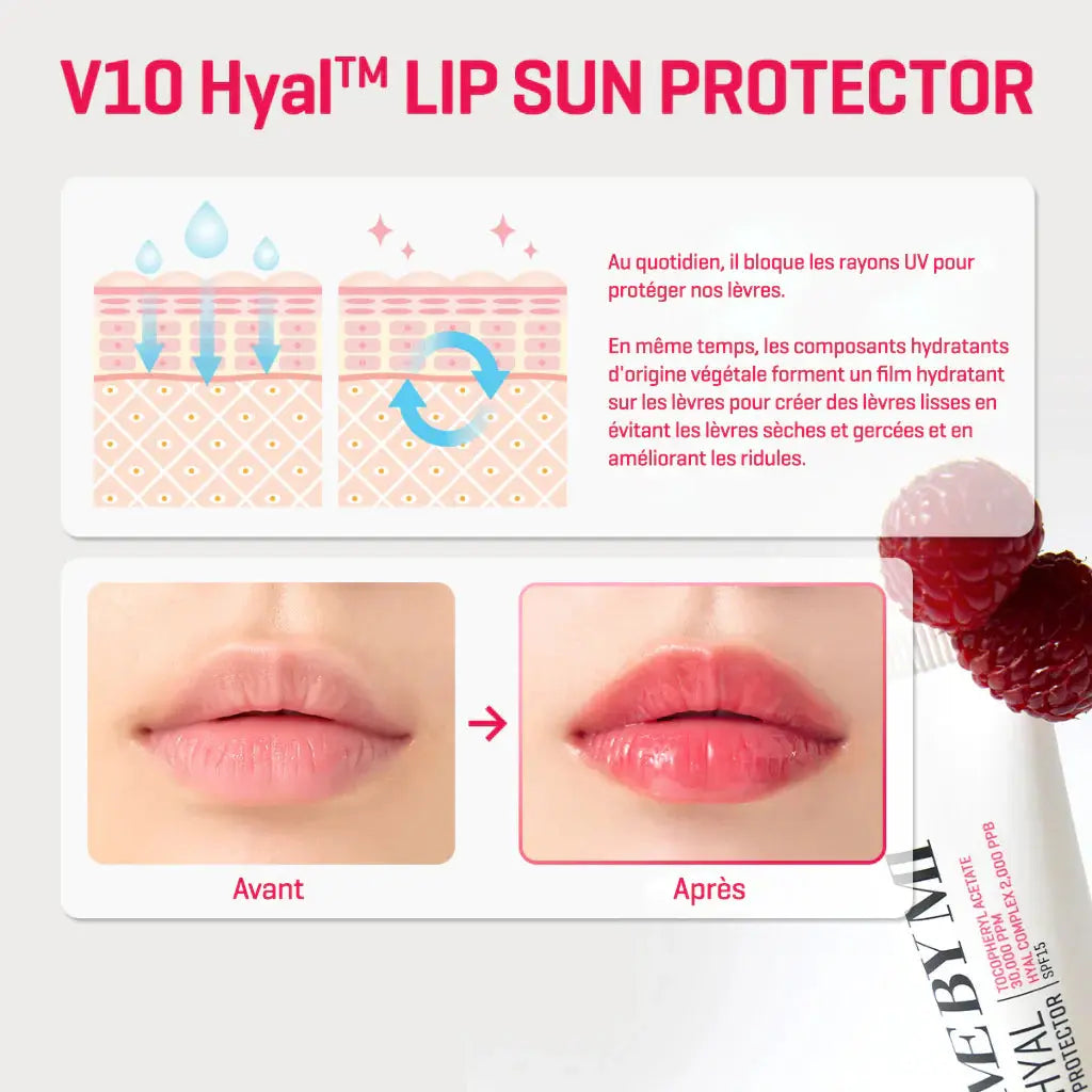 V10 HYAL LIP SUN PROTECTOR BERRY 7ML Some By Mi