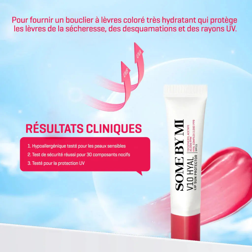 V10 HYAL LIP SUN PROTECTOR BERRY 7ML Some By Mi