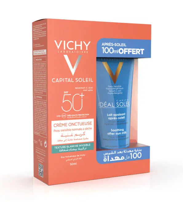 Vichy Capital Soleil Creme Onctueuse 50ml+ Apres soleil 100ml Pack Vichy