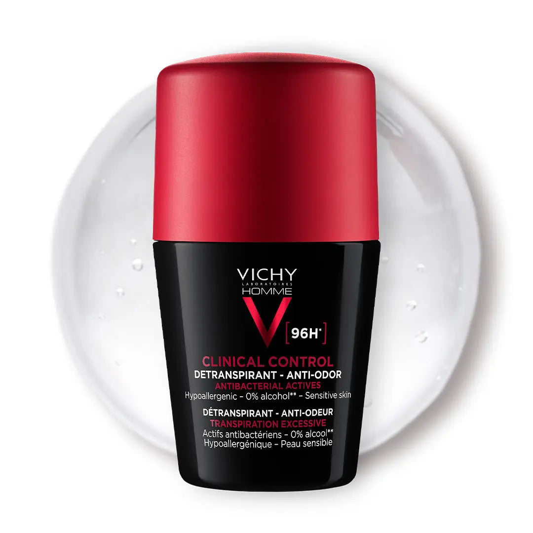Vichy Homme DÉODORANT CLINICAL CONTROL 96H | Tous types de peau | 50ml Vichy