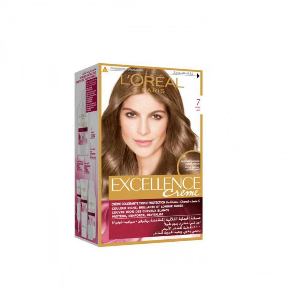 LOreal Paris - Excellence Crème Hair Color - 7 Blonde