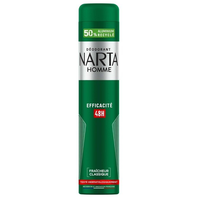 Narta Homme Déodorant Homme Efficacité 48H - 200 ml