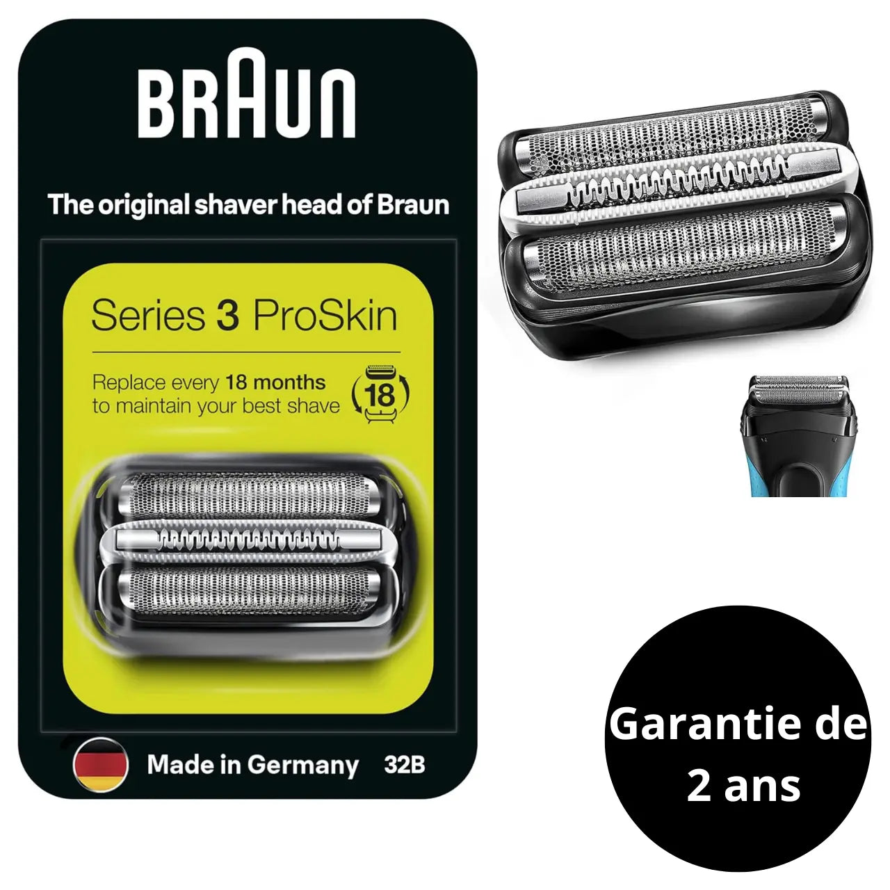 braun shaver head series 3 proskin 32b Braun