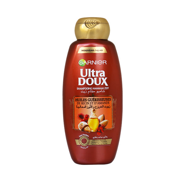 ULTRA DOUX – SHAMPOOING À L’HUILE DE RICIN ET D’AMANDE – 400ML