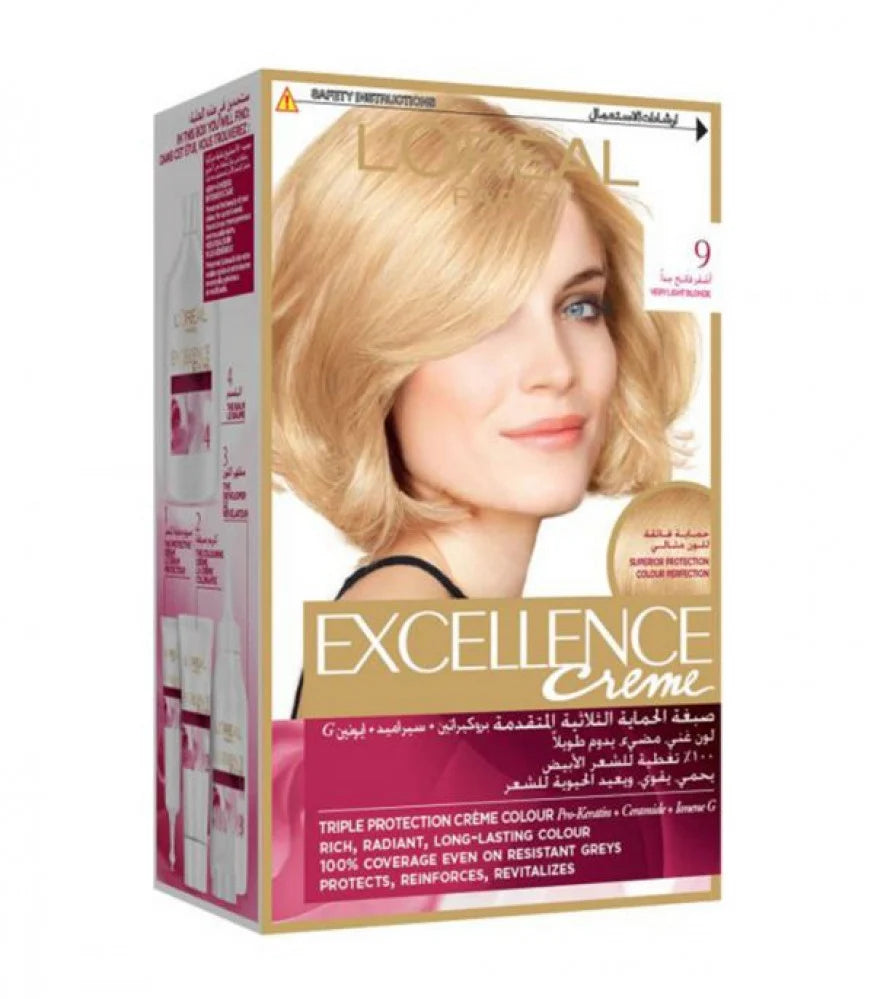 L'OREAL PROFESSIONNEL - EXCELLENCE CREME 9 BLOND TRES CLAIR