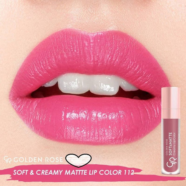 GLOSS CREAMY SOFT & MATTE GOLDEN ROSE 112