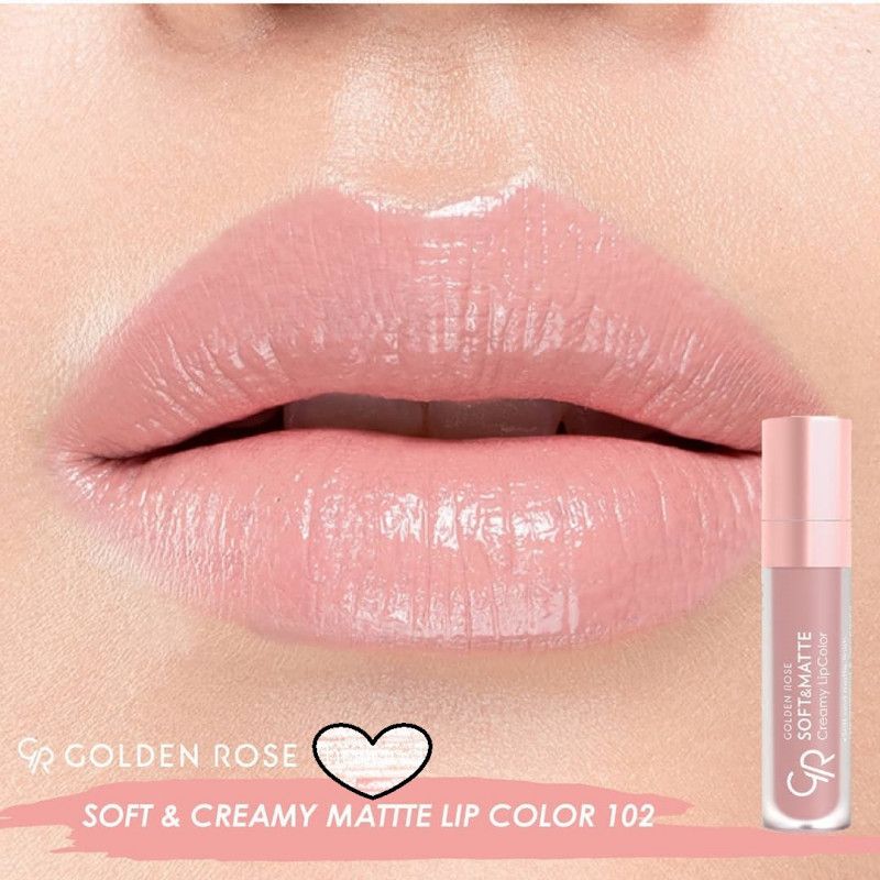 GLOSS CREAMY SOFT & MATTE GOLDEN ROSE 102