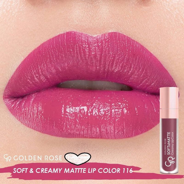 GLOSS CREAMY SOFT & MATTE GOLDEN ROSE 116