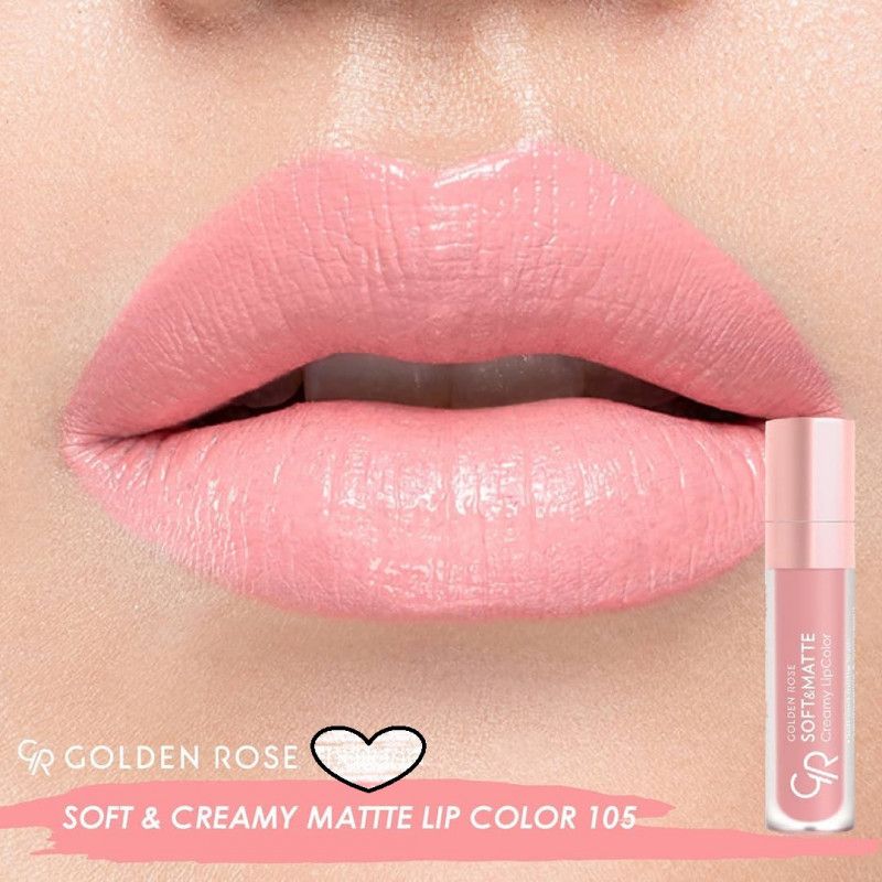 GLOSS CREAMY SOFT & MATTE GOLDEN ROSE 105