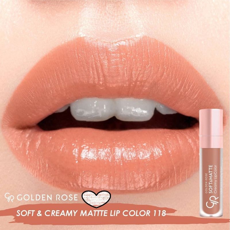 GLOSS CREAMY SOFT & MATTE GOLDEN ROSE 118