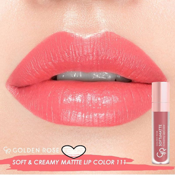 GLOSS CREAMY SOFT & MATTE GOLDEN ROSE 111