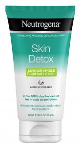 NEUTROGENA SKIN DETOX MASQUE ARGILE PURIFIANT 2-EN-1 | ACIDE GLYCOLIQUE 150ML