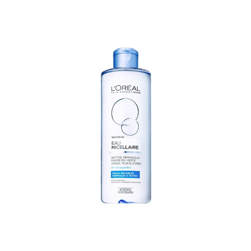 L’ORÉAL SKIN EXPERT – EAU MICELLAIRE PEAUX SENSIBLES NORMALES À MIXTES – 400ML