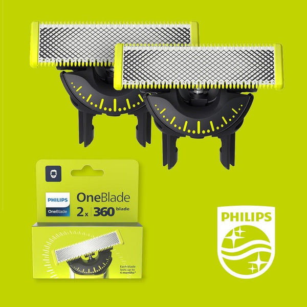 Lames PHILIPS One blade 360° Pack de 2 - QP420/50