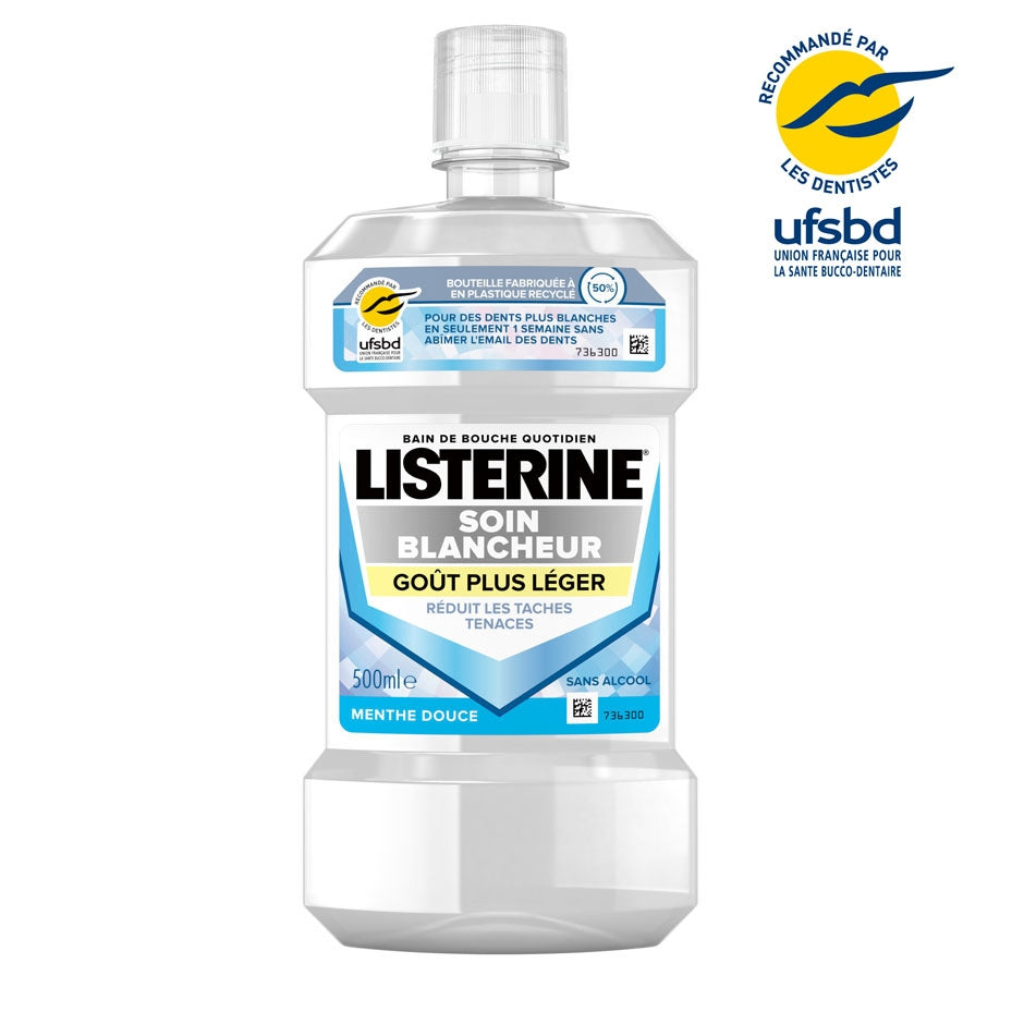 Bain de Bouche LISTERINE Soin Blancheur Goût Plus Léger