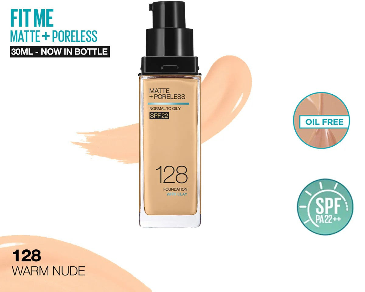 Maybelline - Matte Poreless No.128 Foundation 30ml