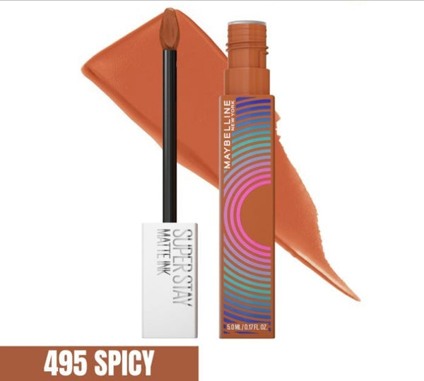 Maybelline - Rouge à Lèvres Liquide Superstay Matte Ink N° 495 – Spicy