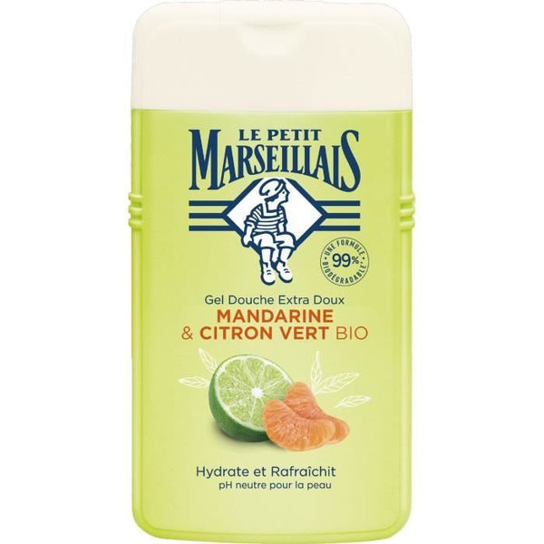 Crème de douche - LE PETIT MARSEILLAIS - Mandarine/Citron - Hydratant et Rafraîchissant - 250 ml