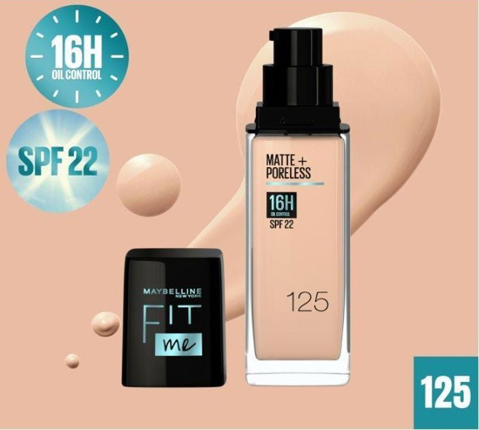 Maybelline - Fond de Teint Fit Me Matte & Poreless N° 125