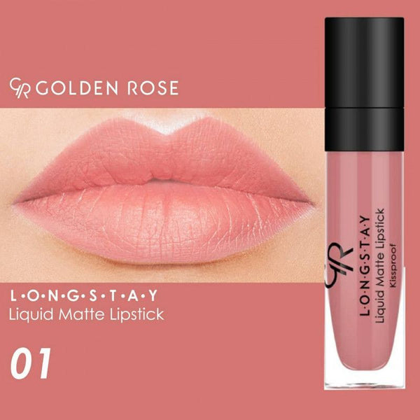 ROUGE A LEVRES LIQUIDE LONGUE TENUE GOLDEN ROSE 01