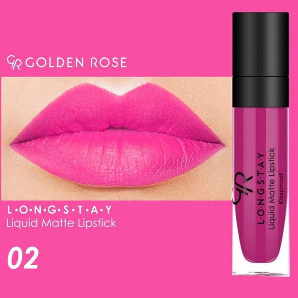 ROUGE A LEVRES LIQUIDE LONGUE TENUE GOLDEN ROSE 02