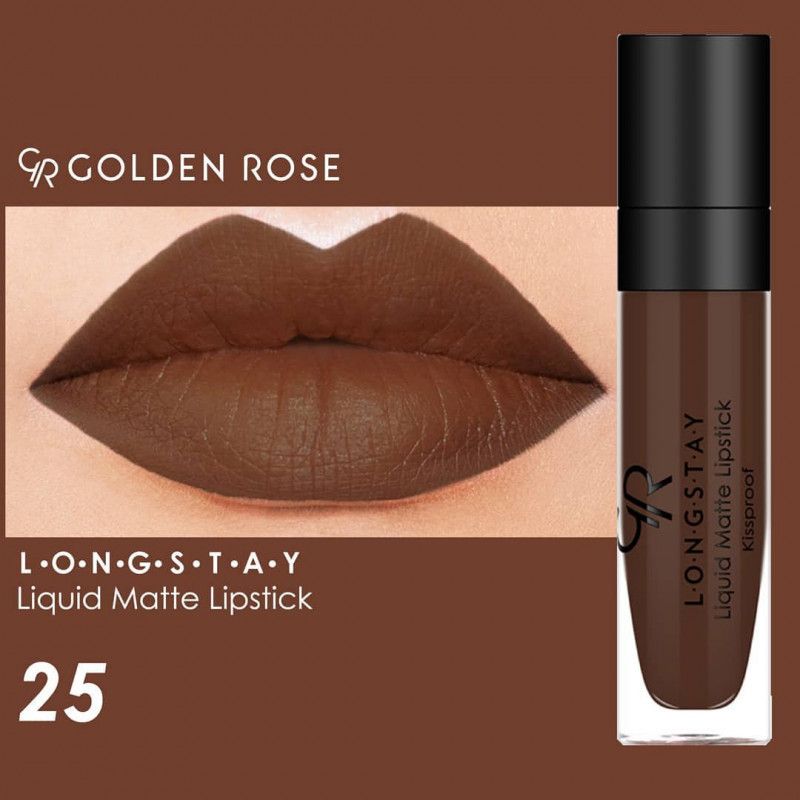 ROUGE A LEVRES LIQUIDE LONGUE TENUE GOLDEN ROSE 25