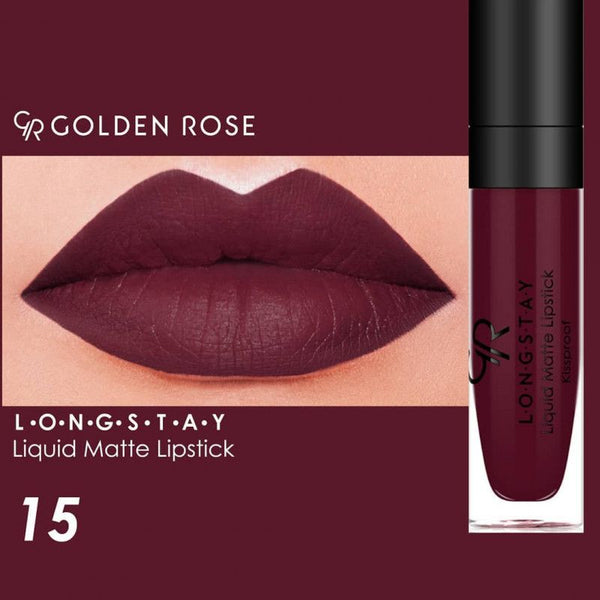 ROUGE A LEVRES LIQUIDE LONGUE TENUE GOLDEN ROSE 15